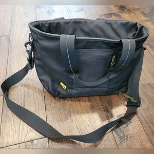 Black timbuk2 messenger bag with zip top